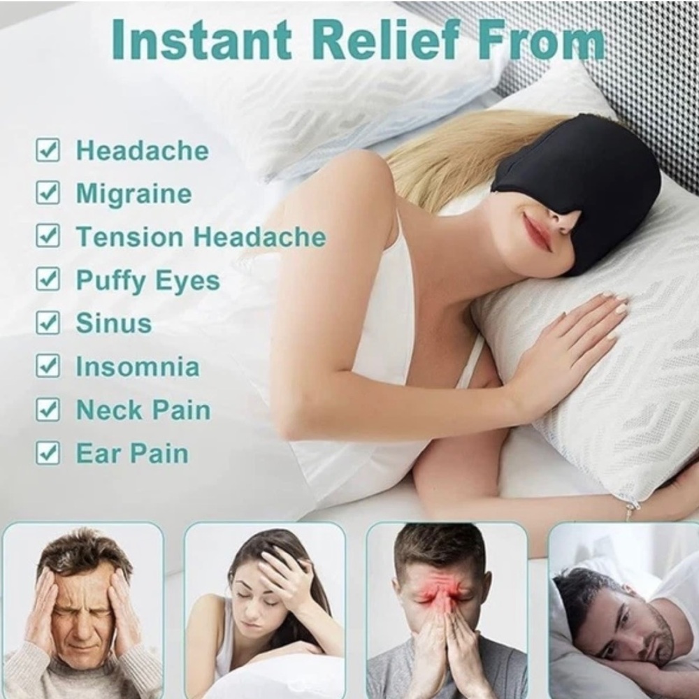 Copper Compression CopperFreeze Migraine Mask- Relief, Headaches & Puffy Eyes🔥 - Picture 11 of 11